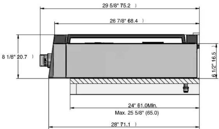 Forza FRT304GN - Dimensiones del producto - 2