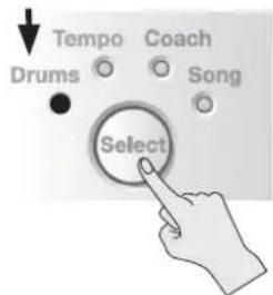 ROLAND TD1KPX - Utilisez le bouton [Select] pour sélectionner le mode Drums. - 1
