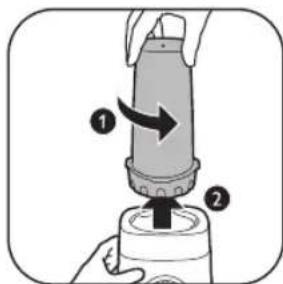 PHILIPS HR3030 - Utilisation de la gourde - 9