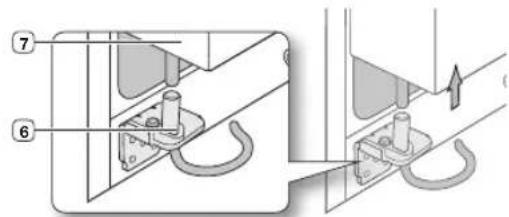 SAMSUNG RS21HFLFH - Removing the freezer door - 3