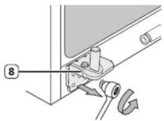 SAMSUNG RS21HFLFH - Removing the freezer door - 5