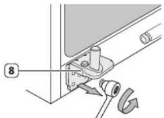 SAMSUNG RS21HFLFH - Démontage de la porte du congélateur - 4
