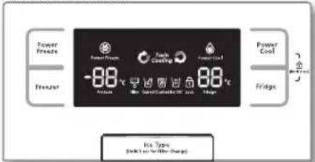 SAMSUNG RS21HFLFH - PANNEAU DE COMMANDE / AFFICHEUR NUMÉRIQUE - 2