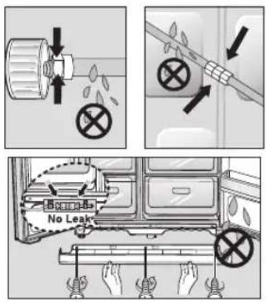 SAMSUNG RS21HFLFH - Connecting the water line to the refrigerator - 4