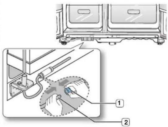 SAMSUNG RS21HFLFH - Reattaching the Water Supply Line - 1
