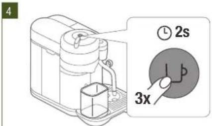 SAGE the Vertuo Creatista SVE850 - LIMPEZA DO SISTEMA DE EXTRAÇÃO DE CAFÉ - 3