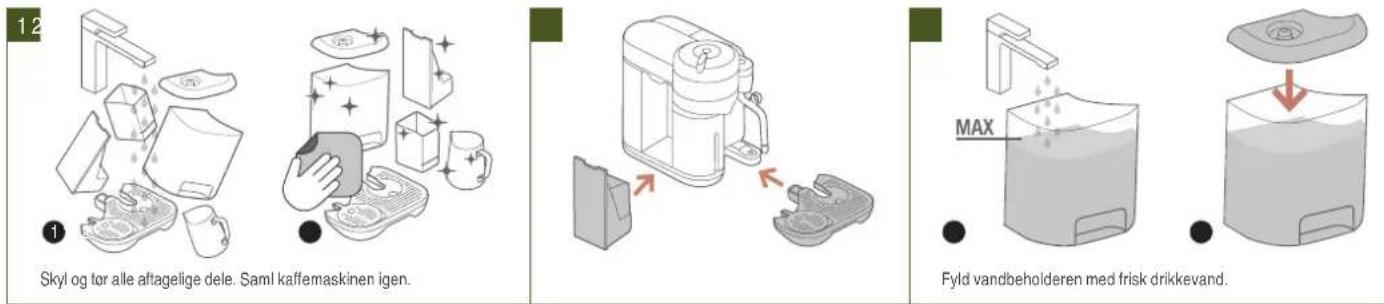 SAGE the Vertuo Creatista SVE850 - OPSÄETNING AF KAFFEMASKINEN - 1