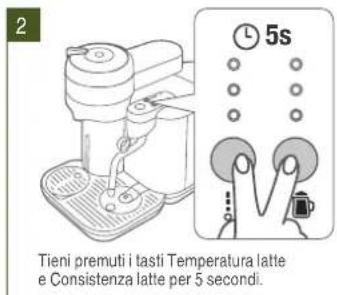 SAGE the Vertuo Creatista SVE850 - IMPOSTAZIONE DELLA DUREZZA DELL'ACQUA - 2
