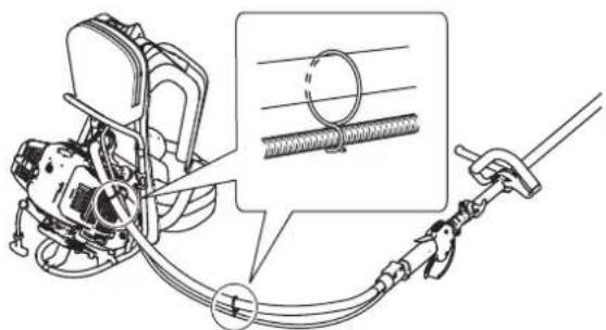 Shindaiwa BP510S - Operation shaft assembly - 4