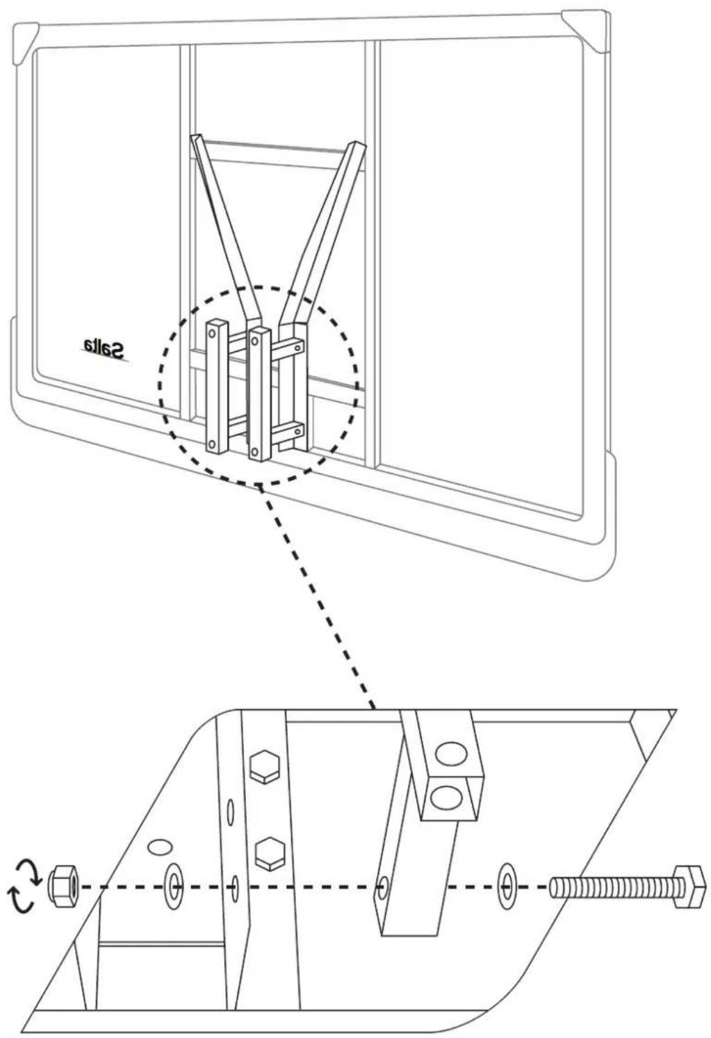 Salta Center Backboard 5135 - PACK CONTENTS / PACKUNGSHALT - 25