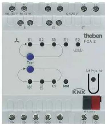 THEBEN FCA 2 KNX - Les LED de l'appareil en mode automatique - 1