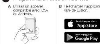 Lutron RMJS8TNDVB - Programmation avec un hub vive - 1
