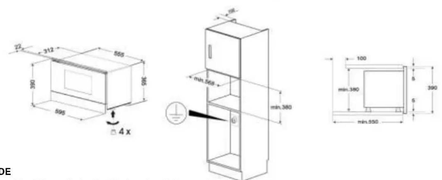 Küppersbusch ML 6330.0 - Einbau / Dimensions pour l'installation du four / Afmetingen voor installmentie - 2