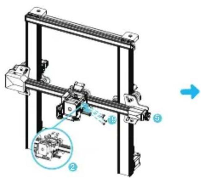CREALITY Ender 3 S1 - Installation de l'ensemble de la buse et du serre-fils - 1