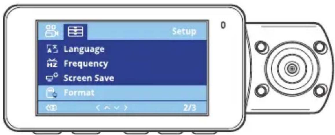 Rexing V3 Basic - Paso 3: encienda la cámara y formatee la tarjeta de memoria - 2