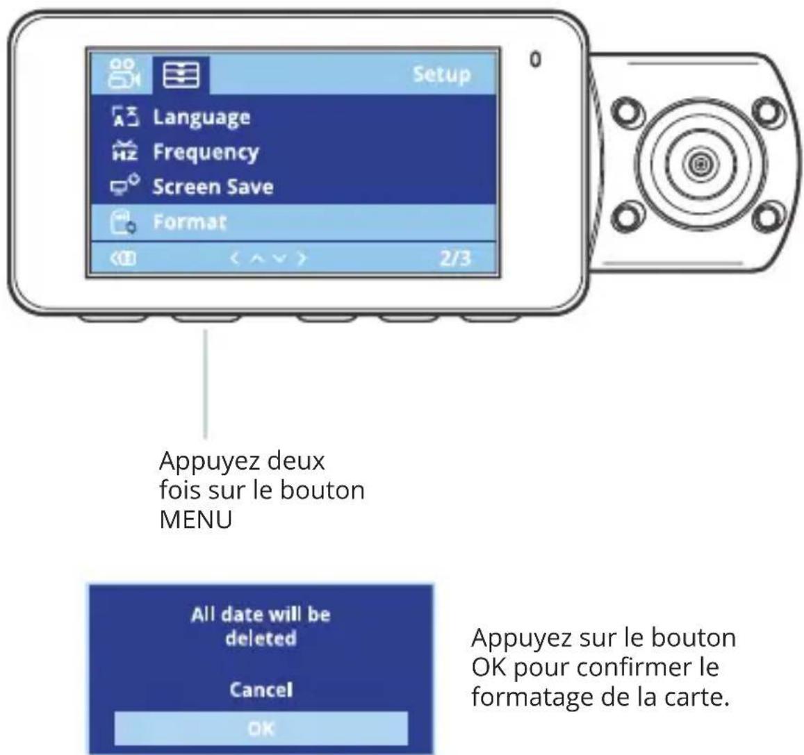 Rexing V3 Basic - Étape 3 : Alimentez la caméra et formatez la carte mémoire - 2