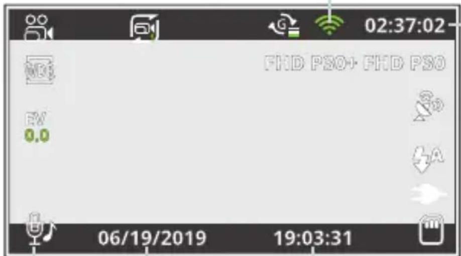Rexing V3 Basic - Screen Icons - 2