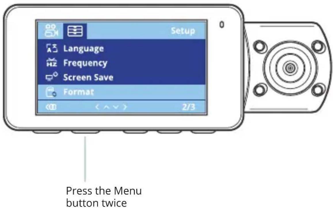 Rexing V3 Basic - Step 3: Power the Camera and Format the Memory Card - 2