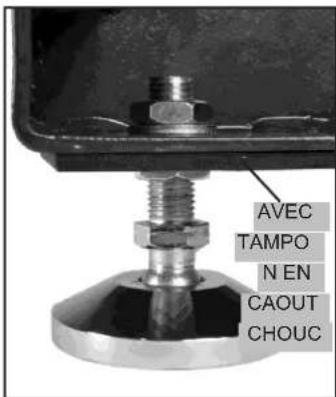 RIKON 703040 - Installer les tampons ou PIEDS sur les JAMBES - 1