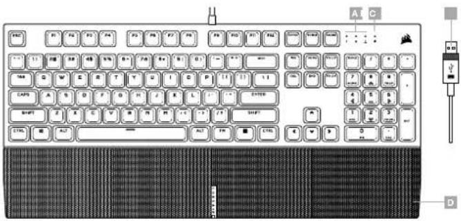 CORSAIR K60 RGB PRO SE - K60 RGB PRO SE - 1