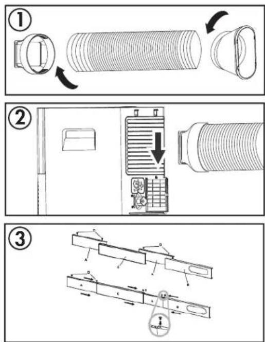 DANBY DPA050E2WDBRF - MONTAJE DEL KIT DE LA VENTANA - 1