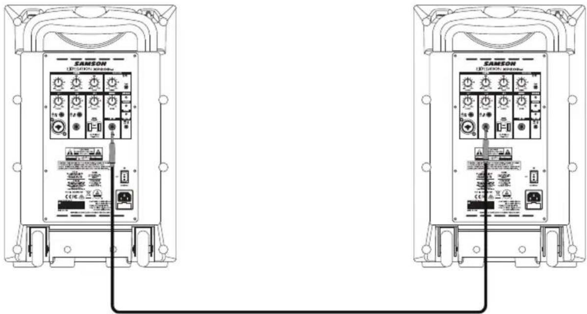 SAMSON SAXP208W - Uso del conductor LINE OUT - 1