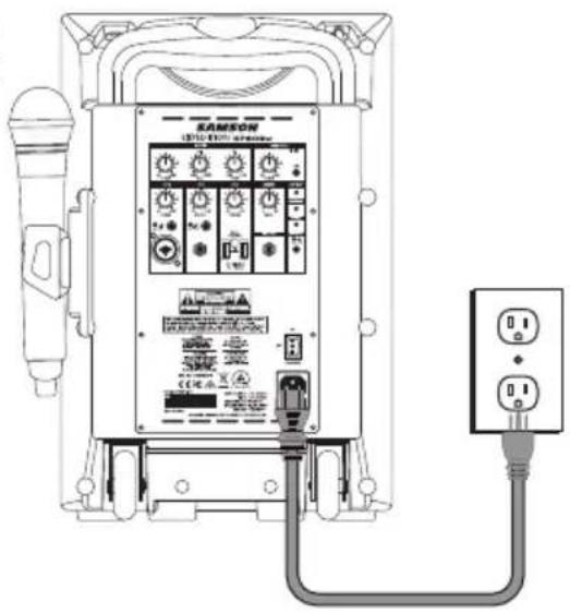 SAMSON SAXP208W - Carga de la bateria - 1