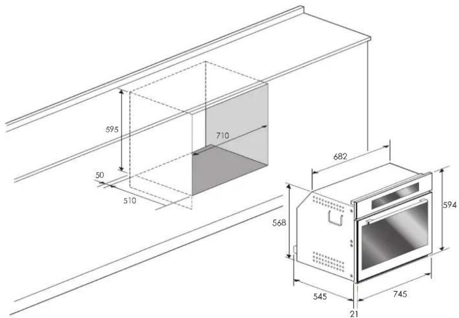 Fulgor Milano FUGMO 7505 MT MBK - Empotrado delorno - 4