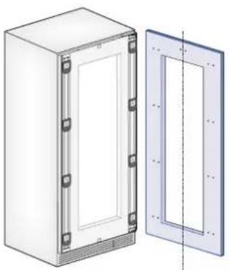 Fulgor Milano F7IRC24O1R - Préparation des panneaux décoratifs pour Réfrigérateur Column avec porte vitrée - 1