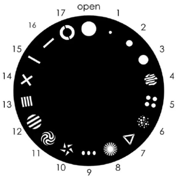 INFINITY B401 - Roue de gobo statique et roue colorée - 1