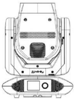 INFINITY B401 - Position de la lyre / Valeurs DMX - 1
