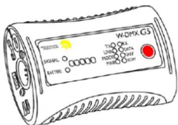 INFINITY B401 - Connexion de l'Infinity à l'émetteur de signal DMX sans fil - 1