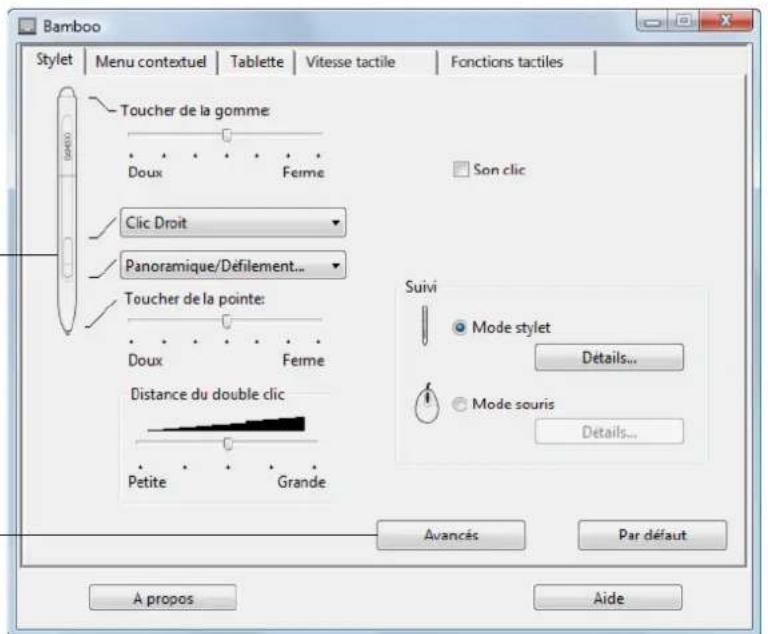 WACOM Bamboo Pen & Touch - Réglage des fonctions des boutons du STYLET - 2