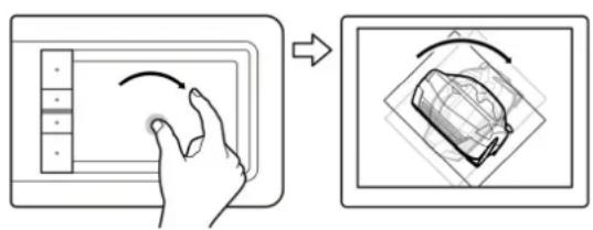WACOM Bamboo Pen & Touch - Rotation (rotation à deux doigts) - 2