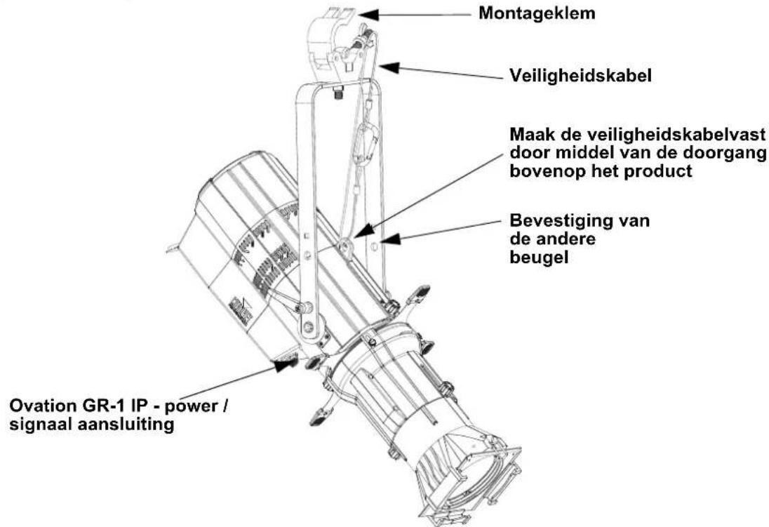 Chauvet Ovation E910FC IP - Montagediagram van het product - 1