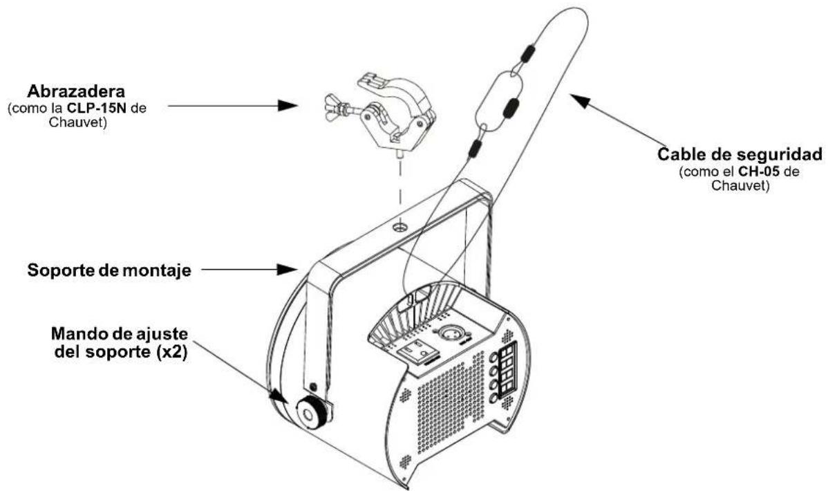 Chauvet COREpar UV 120 ILS - Diagrama de montaje - 1
