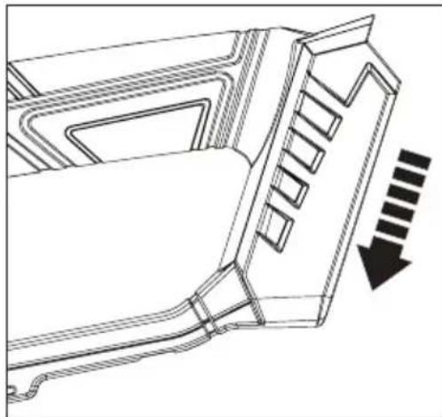 Toolcraft GBSL118 - a) Akku anbringen/entfernen - 1