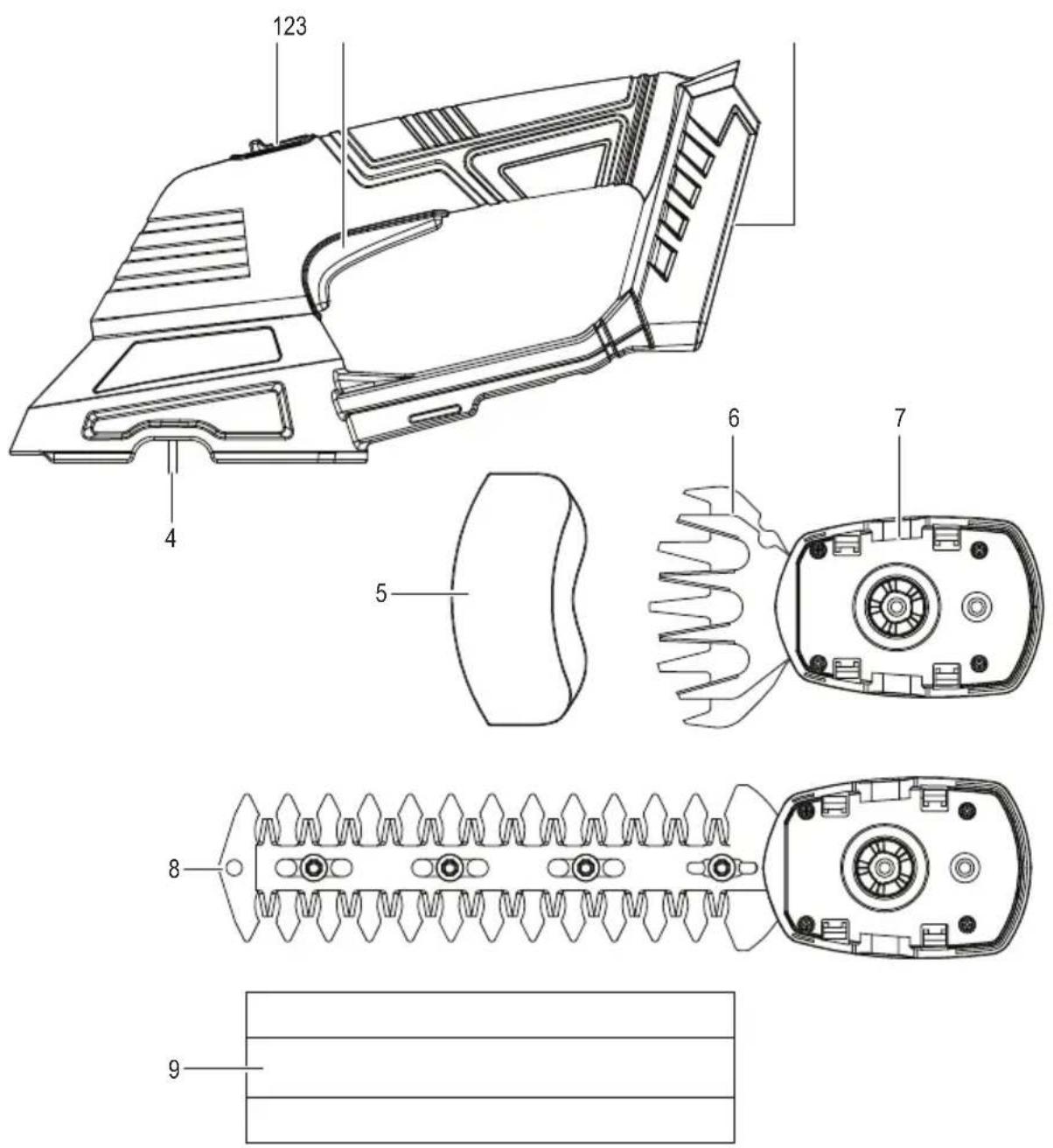 Toolcraft GBSL118 - Éléments de fonctionnement - 1