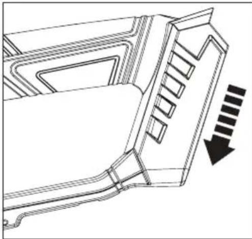 Toolcraft GBSL118 - a) Accu installeren/verwijdersen - 1