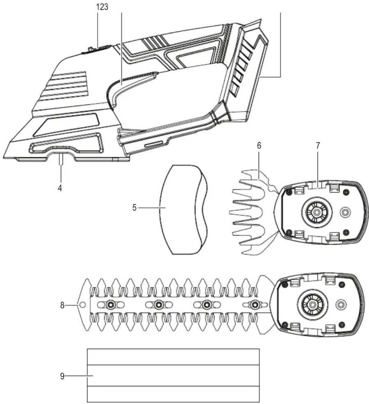 Toolcraft GBSL118 - Bedieningselementen - 1