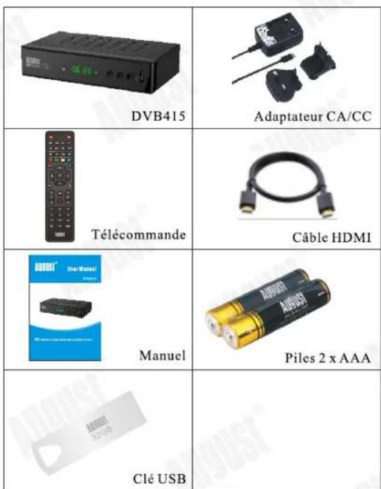 August DVB415 - Contenu de la boite - 1