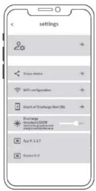 Be Cool BCB2500 - App settings - 3