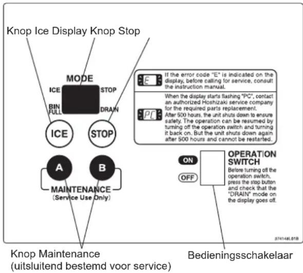 Hoshizaki FM1200ALKER452SB - OPSTARTEN - 1