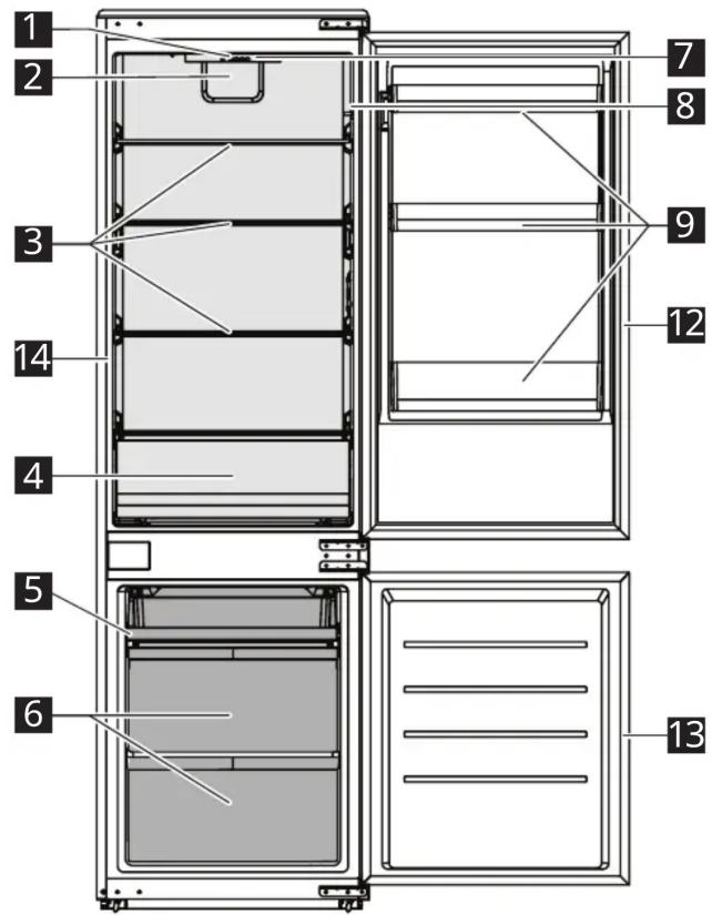 IKEA RISNÄS 105.730.60 - Elementy urządzenia - 1