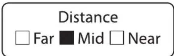 SONY STWC140GI - Ajuste de la distancia - 1