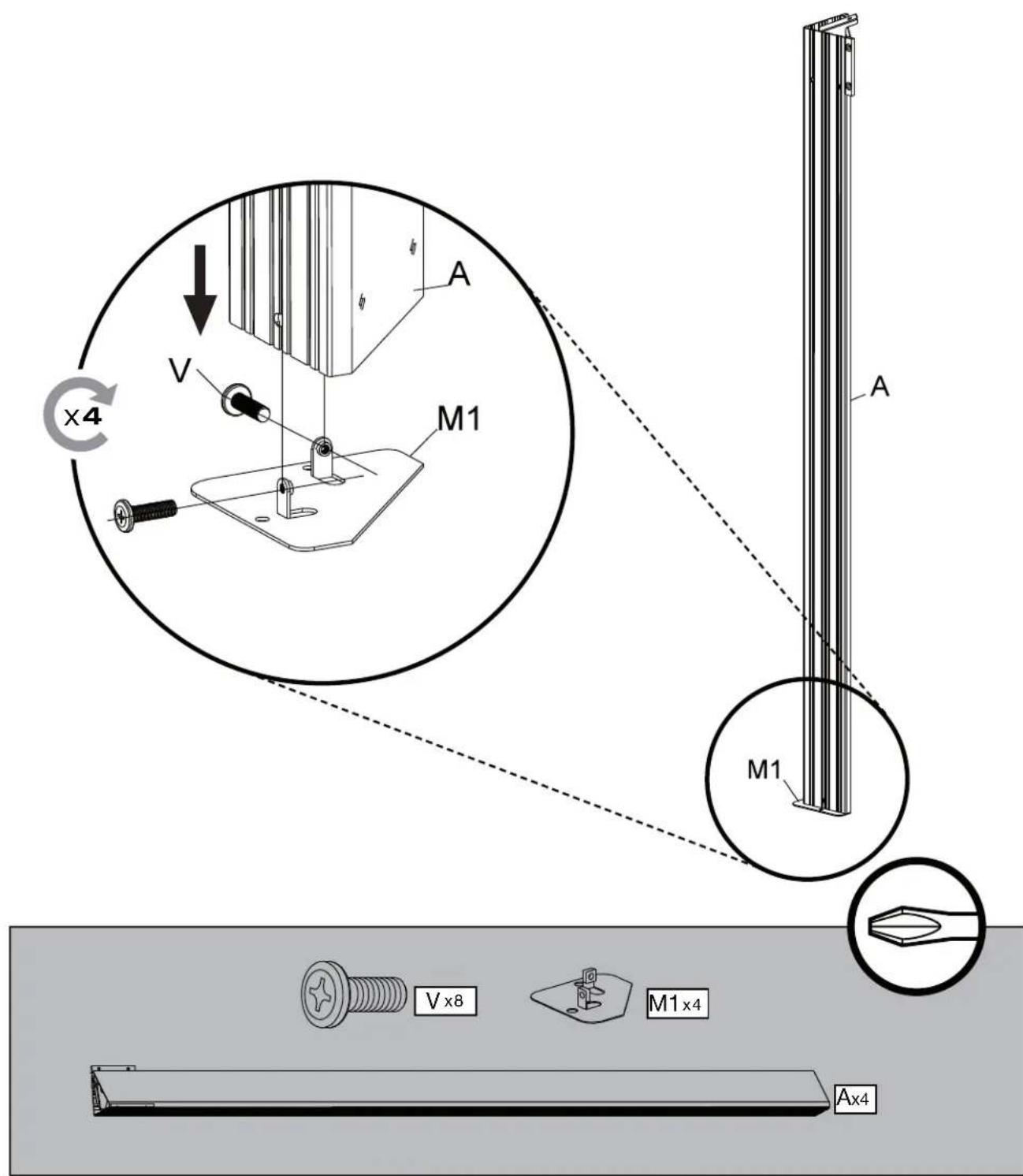 Sojag Kuramo - Assembly Manual / Guide d'assemblage / Manual de ensamblaje / Stampaletmeuer / Montageanleitung - 74