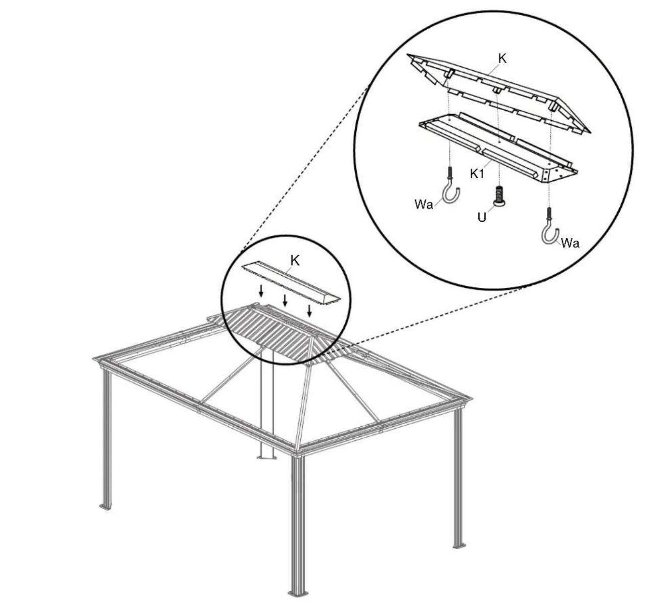 Sojag Kuramo - Assembly Manual / Guide d'assemblage / Manual de ensamblaje / Stampaletmeuer / Montageanleitung - 108