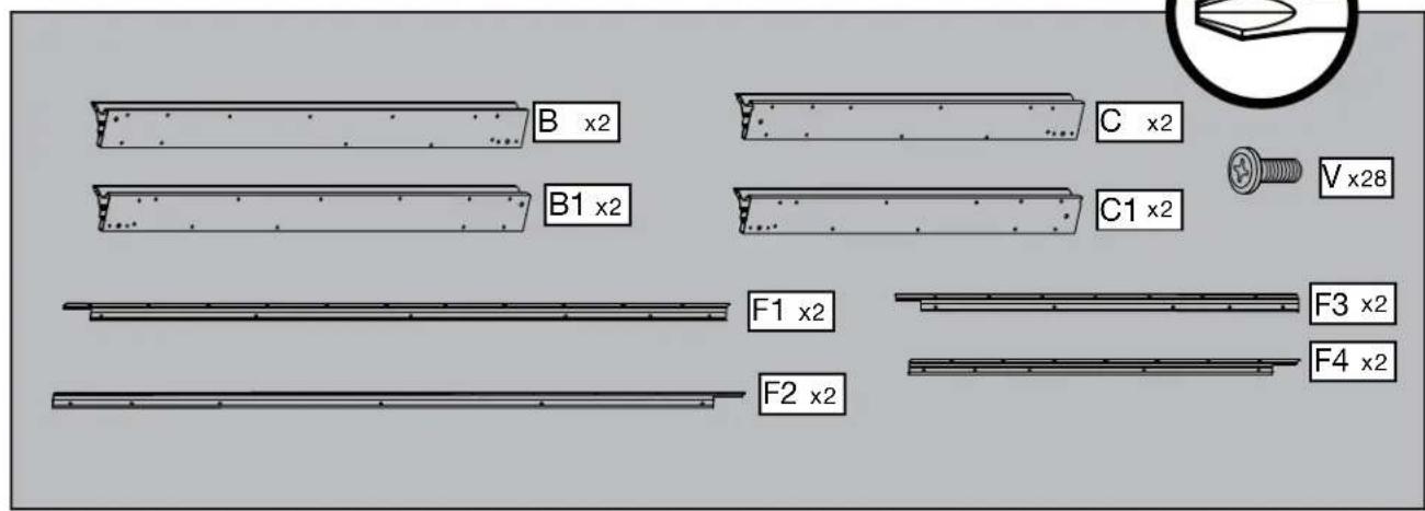 Sojag Kuramo - Assembly Manual / Guide d'assemblage / Manual de ensamblaje / Stampaletmeuer / Montageanleitung - 81