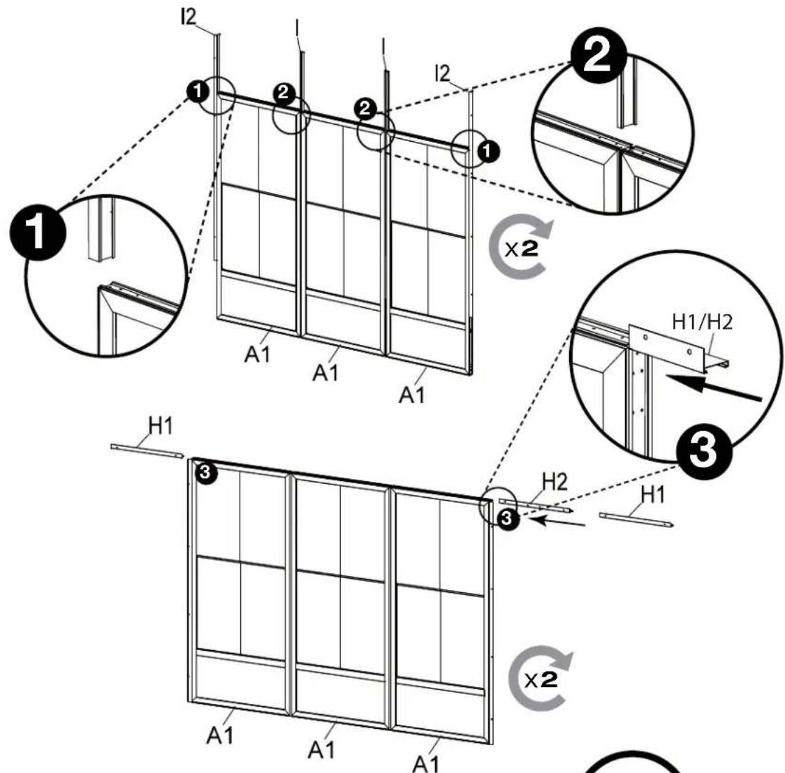 Sojag Kuramo - Assembly Manual / Guide d'assemblage / Manual de ensamblaje / Stampaletmeuer / Montageanleitung - 116