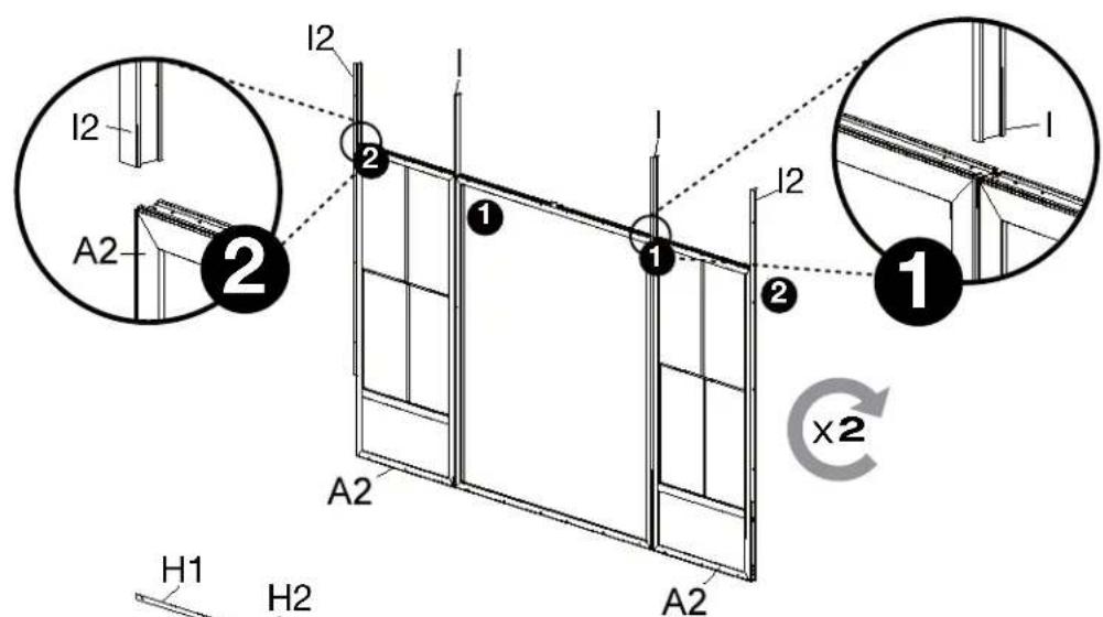 Sojag Kuramo - Assembly Manual / Guide d'assemblage / Manual de ensamblaje / Stampaletmeuer / Montageanleitung - 122